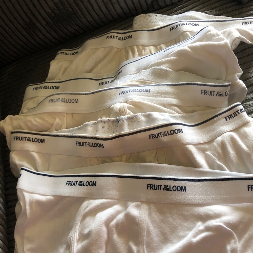 Fruit of the Loom Men’s White Boxer Briefs - Pack of 5